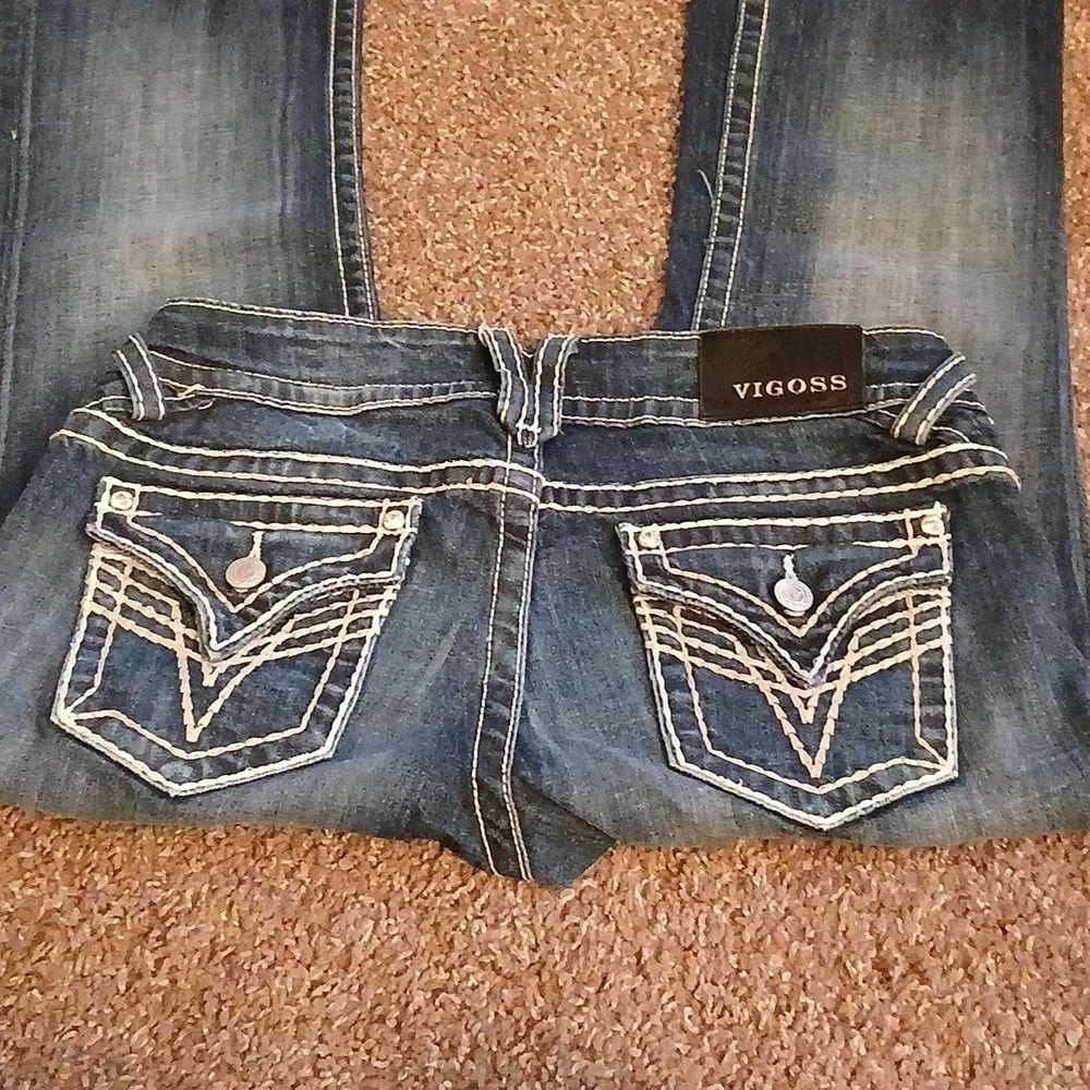 Vigoss the new York bootcut blue jeans size 5/6 - Picture 9 of 16